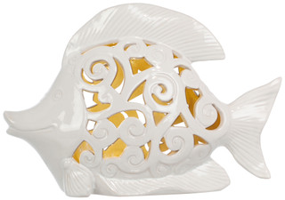 Thumbnail 3: Fancy That 17 In White Ceramic Fish Decor 