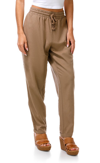 Thumbnail 1: Cisono Junior's Tie Waist Linen Beach Pants 