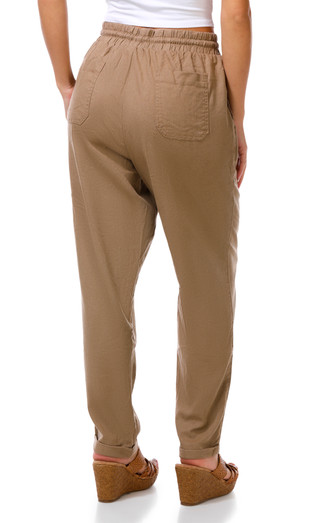 Thumbnail 2: Cisono Junior's Tie Waist Linen Beach Pants 