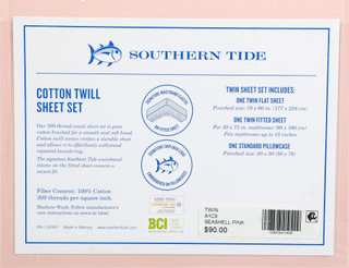Thumbnail 2: Southern Tide Twin 3 Pc Cotton Twill Sheet Set 