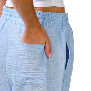 Thumbnail 3: Cisono Junior's Tie Waist Linen Beach Pants 
