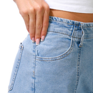 Thumbnail 2: Flying Angel Junior's Seam Front Wide Leg Jeans 