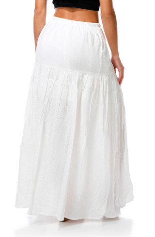 Thumbnail 3: BY TOGETHER Junior's Tiered Maxi Skirt 