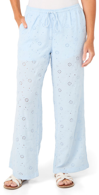Thumbnail 1: No Comment Junior's Solid Eyelet Drawstring Pants 