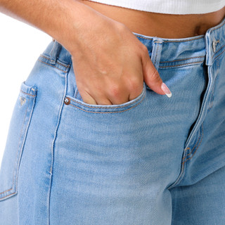 Thumbnail 2: ROXY Junior's Refuge Low Slung Wide Leg Jeans 