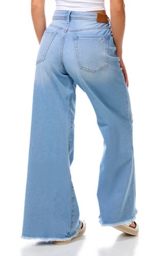 Thumbnail 4: ROXY Junior's Refuge Low Slung Wide Leg Jeans 
