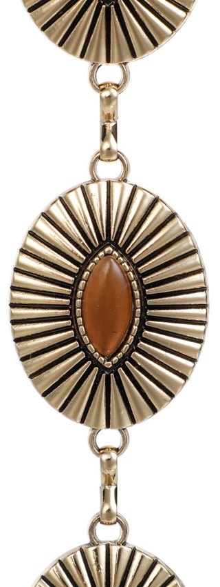Thumbnail 3: Vince Camuto Women's Concho Stone Chain Belt 