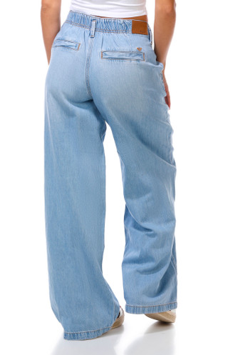 Thumbnail 3: ROXY Junior's Kalani Wide Leg Denim Jeans 