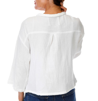 Thumbnail 3: CITY BLUES Women's 3/4 Sleeve Zip Front Lightweight Jacket 