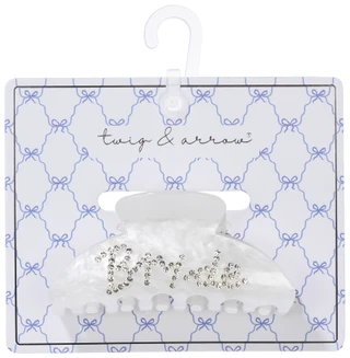 Thumbnail 1: TWIG & ARROW Bride Rhinestone Hair Claw Clip 