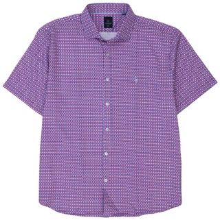 Thumbnail 2: TAILORBYRD Men's Short Sleeve Print Performance Shirt 