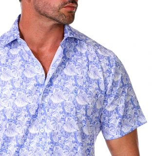 Thumbnail 3: TAILORBYRD Men's Short Sleeve Hawaiian Performance Shirt 