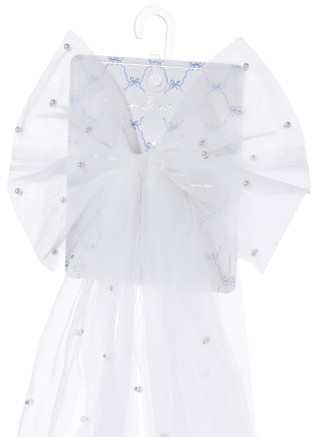 Thumbnail 3: TWIG & ARROW Pearl Tulle Hair Bow 