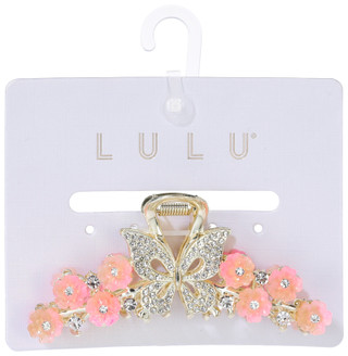 Thumbnail 1: Lulu Gold Tone Butterfly Hair Claw Clip 
