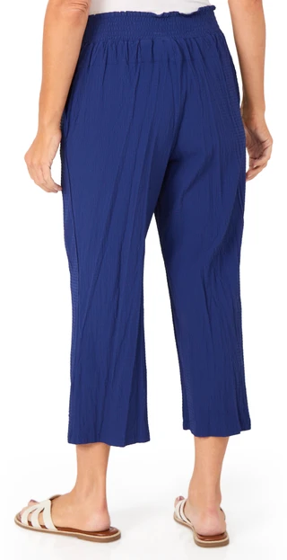 Thumbnail 2: REEL LEGENDS Women's Solid Woven Rumple Capris 