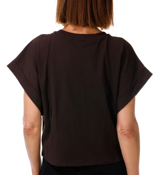 Thumbnail 3: DKNY Women's Short Sleeved Pleated Cropped Tee 