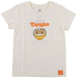 Thumbnail 1: CAPYFUN Big Girl's Short Sleeve Capybara Ramen Graphic Tee 