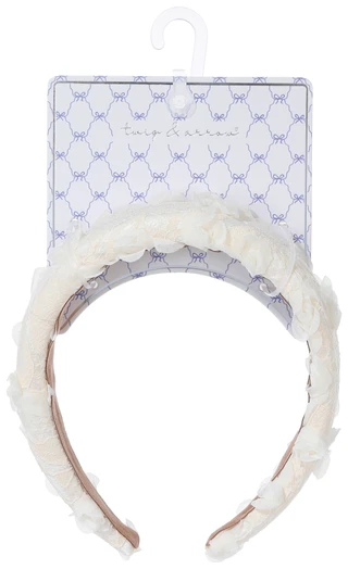 Thumbnail 1: TWIG & ARROW Lace Floral Headband 