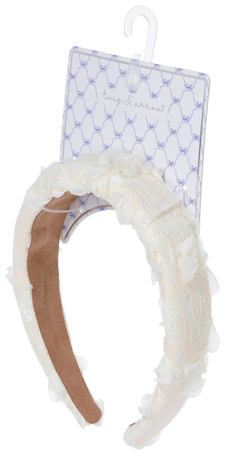 Thumbnail 3: TWIG & ARROW Lace Floral Headband 
