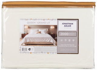 Thumbnail 2: Jonathan Adler 4 Pc Cotton Blend Bed Sheet Set 