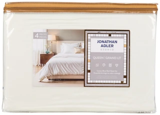 Thumbnail 1: Jonathan Adler 4 Pc Cotton Blend Bed Sheet Set 