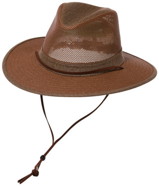 Thumbnail 1: Henschel Men's Wide Brim Sun Hat with Chin Strap 