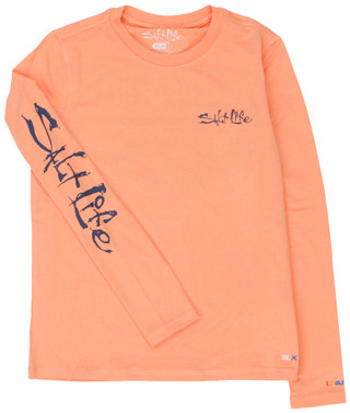 Thumbnail 1: Salt Life Big Boy's Long Sleeve Aruba Crewneck Shirt 