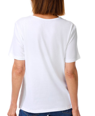 Thumbnail 2: Coral Bay Women's Short Sleeve Graphic Bling Tee 