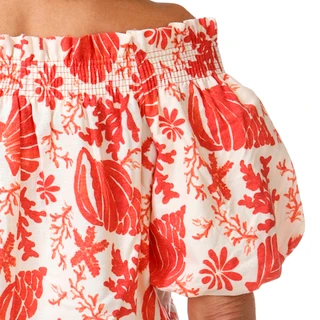Thumbnail 3: Cece Women's Puff Sleeve Off The Shoulder Top 