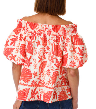 Thumbnail 5: Cece Women's Puff Sleeve Off The Shoulder Top 