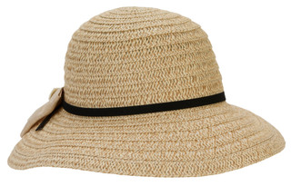 Thumbnail 1: Catherine Malandrino Woven Straw Hat with Bow Detail  