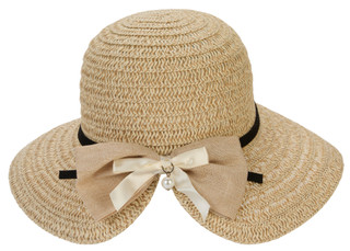 Thumbnail 3: Catherine Malandrino Woven Straw Hat with Bow Detail  
