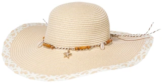 Thumbnail 1: Catherine Malandrino Woven Straw Sun Hat with Charms 