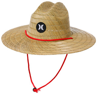 Thumbnail 1: Hurley Men's Straw Lifeguard Hat with Chin Strap 