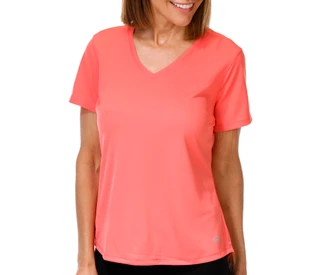 Thumbnail 1: REEL LEGENDS Women's Short Sleeve Freeline V Neck Top 