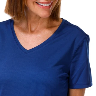 Thumbnail 2: REEL LEGENDS Women's Short Sleeve Freeline V Neck Top 