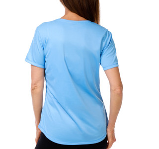 Thumbnail 3: REEL LEGENDS Women's Short Sleeve Freeline V Neck Top 