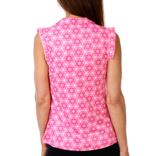 Thumbnail 3: GOTTEX Women's Sleeveless Ruffle Active Top 