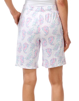 Thumbnail 5: JACLYN Women's 2 Pk Bermuda Soft Jersey Pajama Bottoms 