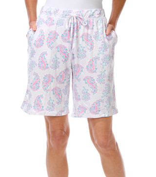 Thumbnail 6: JACLYN Women's 2 Pk Bermuda Soft Jersey Pajama Bottoms 