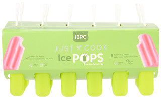 Thumbnail 3: Home Worldwide 12 Pc Silicone Ice Pops with Drip Tray 