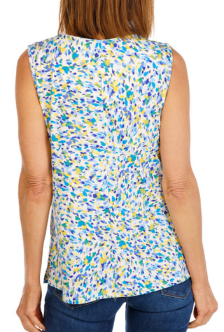 Thumbnail 2: Ava & Grace Women's Sleeveless Button Neck Top 
