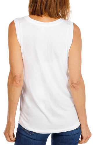 Thumbnail 2: CARMEN MARC VALVO Women's Sleeveless Studded Scoop Neck Top 