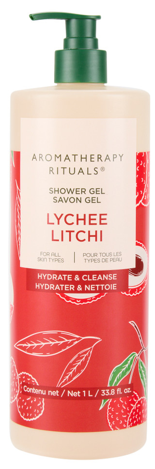 Thumbnail 1: Aromatherapy Rituals 33.8 oz Lychee Shower Gel 