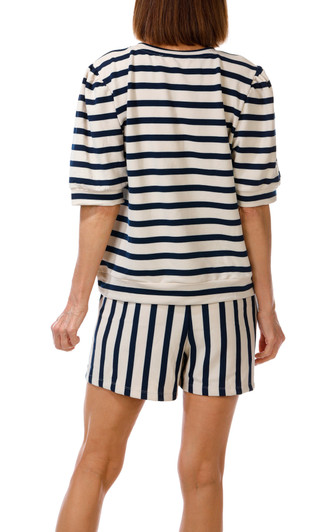 Thumbnail 3: Chelsea & Theodore Women's 2 Pc Heart Patch Shorts Set 