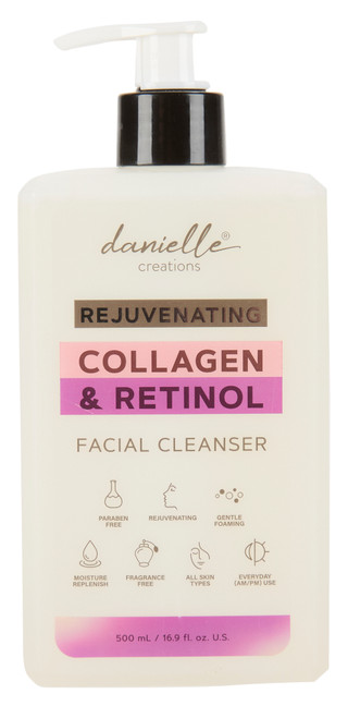 Thumbnail 1: DANIELLE CREATIONS 16.9 oz Collagen & Retinol Facial Cleanser 