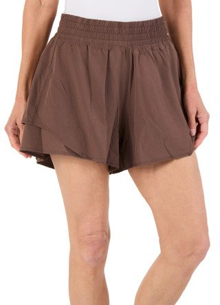 Thumbnail 1: 90 Degree Women's Active Layered Underflow Shorts 