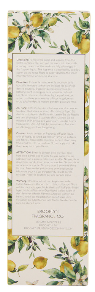 Thumbnail 2: Brooklyn Fragrance Co. 3.4 oz Lemon Zest Reed Diffuser 