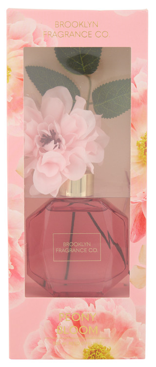Thumbnail 1: Brooklyn Fragrance Co. 3.4 oz Peony Bloom Reed Diffuser 