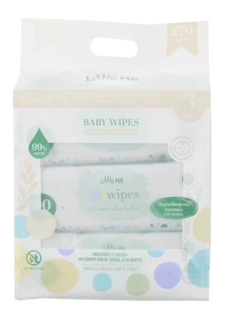 Thumbnail 1: Little Me 3 Pk Oatmeal & Shea Butter Baby Wipes 